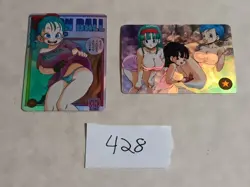 2 SEXY WAIFU DRAGON BALL Z ACG HOLOFOIL Cards - Image 1