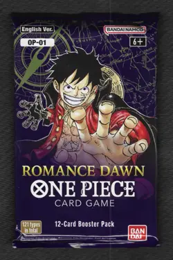 One Piece OP-01 Romance Dawn Booster Pack Card Game English New Factory Sealed - Image 1