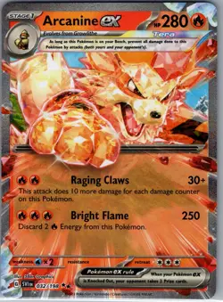 Arcanine ex 032/198 SV01: Scarlet & Violet Base Set - Pokemon Card - NM - Image 1