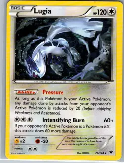 Lugia 78/124 Non Holo XY - Fates Collide - Pokemon Card - NM - Image 1