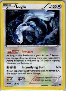 Lugia - (XY Fates Collide) 78/124 Holo Deck Exclusives - Pokemon Card - NM - Image 1