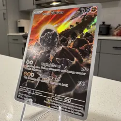 Pokemon TCG Paldean Tauros Holo Card Illustration Rare 218/193 Paldea Evolved - Image 3