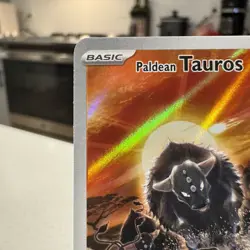Pokemon TCG Paldean Tauros Holo Card Illustration Rare 218/193 Paldea Evolved - Image 4