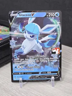 Pokemon Card TCG Glaceon V 040/203 Prize Pack Series 1 Promo Play Stamp 2021 NM - Image 3