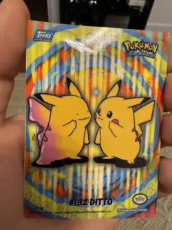 Pokemon Topps 2000 TV Animation Series 2 Stick-Ons #132 Ditto Card 5 of 10 - Image 4