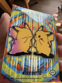 Pokemon Topps 2000 TV Animation Series 2 Stick-Ons #132 Ditto Card 5 of 10 - Image 5