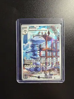 Pokemon TCG Steelix Paradox Rift Holo Card 208/182 Illustration Rare, NM/M - Image 1