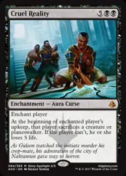 Cruel Reality ~ Lightly Played Amonkhet MTG Magic UltimateMTG Black Card - Image 1