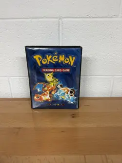 1999 WOTC Pokemon Card TCG Original Blue 4Pocket Album Binder Charizard - Image 1