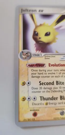 Jolteon ex 109/113 WORLD CHAMPIONSHIP 2006 (Jimmy Ballard) Pokemon Card - Image 4