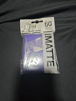 (60-Pk) Ultra Pro Eclipse PRO MATTE Purple Small Deck Protector Card Sleeves - Image 1