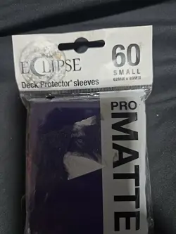 (60-Pk) Ultra Pro Eclipse PRO MATTE Purple Small Deck Protector Card Sleeves - Image 2
