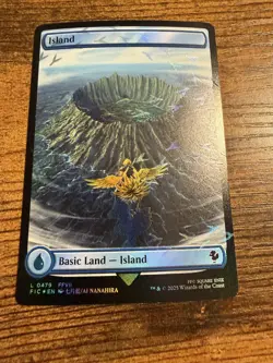 MTG Magic The Gathering Final Fantasy Chocobo Tracks FOIL Island - Image 1