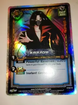 Yu Yu Hakusho TCG Ghost Files ST40/176 Karasu 1st Edition Foil Card 2003 176 - Image 3