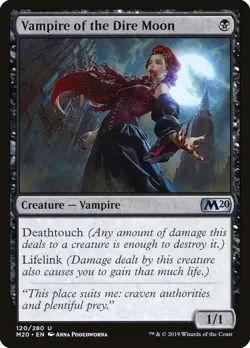 MTG - Vampire of the Dire Moon - Core Set 2020 - FOIL - Uncommon [NM] - Image 1