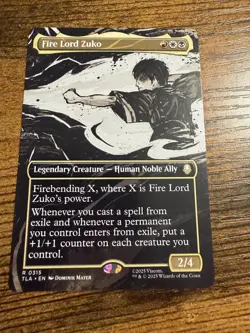 MTG Magic The Gathering Avatar Fire Lord Zuko SHOWCASE - Image 1