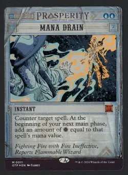 ***FOIL Mana Drain Breaking News*** MTG Outlaws of Thunder Junction Kid Icarus - Image 1