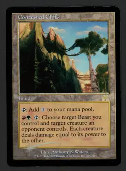 ***FOIL Contested Cliffs (Light Foil Peel)*** MTG Onslaught Magic Kid Icarus - Image 1