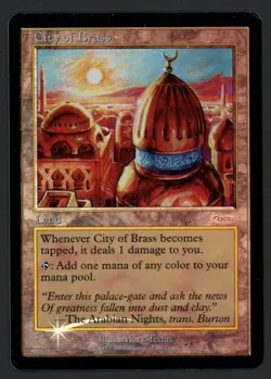 ***FOIL City of Brass DCI Junior Series Promo (Edge Crease)*** MTG Kid Icarus - Image 1