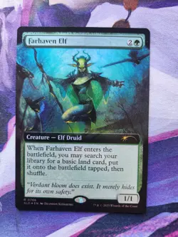 MTG Secret Lair - Farhaven Elf - Extended Art FOIL NM - Image 1