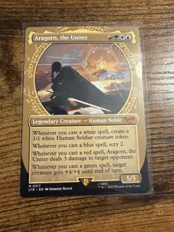 MTG Magic The Gathering Aragorn the Uniter SHOWCASE - Image 1