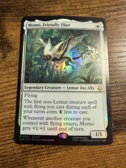 MTG Magic The Gathering Avatar Momo Friendly Flier FOIL - Image 1