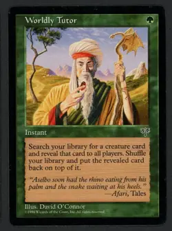 ***Worldly Tutor*** MTG Mirage Magic Kid Icarus - Image 1