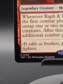 MTG TMNT R Raph & Leo, Sibling Rivals #0166 - Image 4