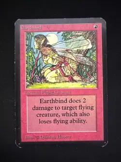 Magic The Gathering: Alpha Earthbind MTG Alpha - Image 1