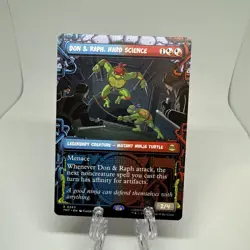 Don & Raph Hard Science Showcase MTG Teenage Mutant Ninja Turtles 243 R NM - Image 1