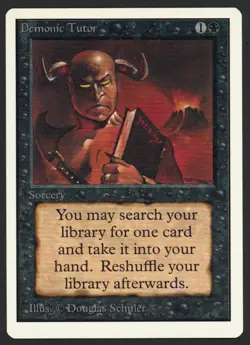 ***Unlimited Demonic Tutor*** MTG Unlimited Magic Kid Icarus - Image 1