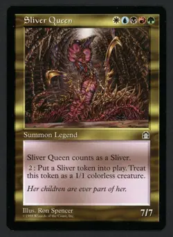***Sliver Queen (Edge Indent)*** MTG Stronghold Magic Kid Icarus - Image 1