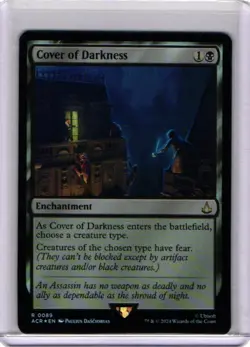 MTG - Cover of Darkness - Foil - ACR 0089 - Assassin's Creed Magic the Gathering - Image 1