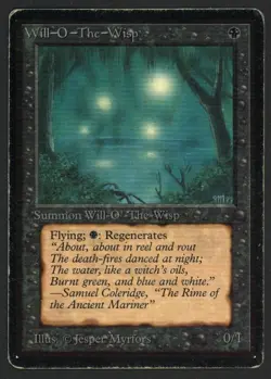 ***Beta Will-O-The-Wisp*** MTG Beta Magic Kid Icarus - Image 1