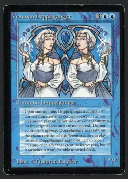 ***Beta Vesuvan Doppelganger (Light Indent)*** MTG Beta Magic Kid Icarus - Image 1