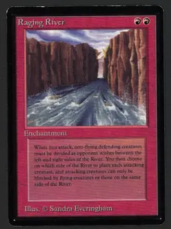 ***Beta Raging River (Pen Indent)*** MTG Beta Magic Kid Icarus - Image 1