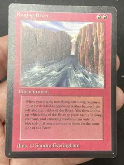 ***Beta Raging River (Pen Indent)*** MTG Beta Magic Kid Icarus - Image 3