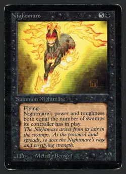 ***Beta Nightmare (Ring Ding)*** MTG Beta Magic Kid Icarus - Image 1