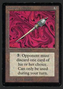 ***Beta Disrupting Scepter*** MTG Beta Magic Kid Icarus - Image 1