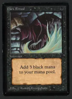 ***Beta Dark Ritual*** MTG Beta Magic Kid Icarus - Image 1