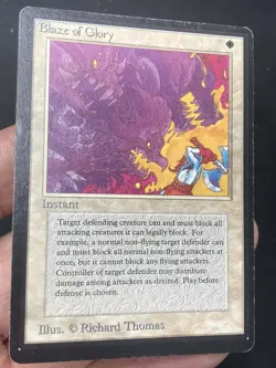 ***Beta Blaze of Glory (Edge Indent)*** MTG Beta Magic Kid Icarus - Image 3