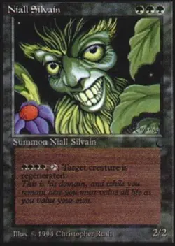 MTG Niall Silvain, The Dark, Heavily Played, English - Image 1