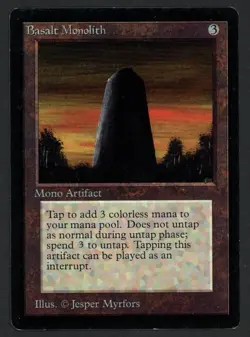 ***Beta Basalt Monolith*** MTG Beta Magic Kid Icarus - Image 1