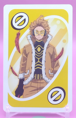 Hawks/ My Hero Academia Card Game UNO Japanese Toei Anime Rare YE a - Image 1