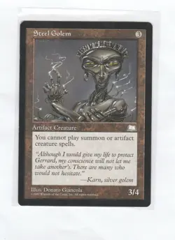 Steel Golem Weatherlight mtg magic the gathering - Image 1