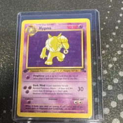 Pokemon Hypno 1st Edition Rare Fossil Regular 23/62 Stage 1 90 HP Card - Image 4
