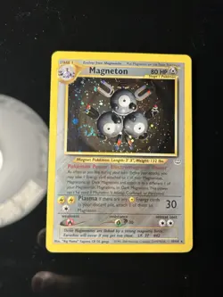 Magneton - 10/64 - Pokemon Neo Revelation Unlimited Holo Rare Card WOTC LP/MP 🌀 - Image 2