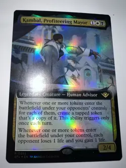 Kambal, Profiteering Mayor (Extended Art) -Foil Near Mint MTG - Image 2