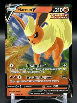 Flareon V SWSH: Sword & Shield Black Star Promo Card #SWSH149 - Image 1