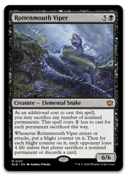 Rottenmouth Viper #107 (NM) Bloomburrow BLB Magic MTG - Image 1